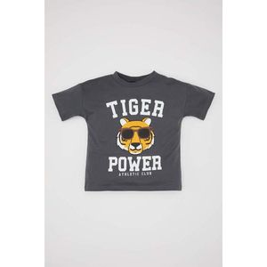 DEFACTO Regular Fit Tiger Short Sleeve T-Shirt obraz