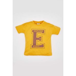 DEFACTO Baby Boy Regular Fit Slogan Printed T-Shirt obraz