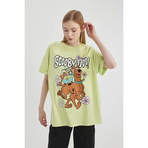 DEFACTO Oversize Fit Scooby Doo Licensed Crew Neck Printed Short Sleeve T-Shirt obraz