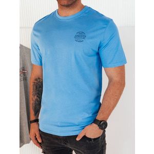 Pánské tričko s potiskem světle modré Dstreet obraz
