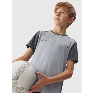 Chlapecké sportovní rychleschnoucí tričko 4F - šedé obraz
