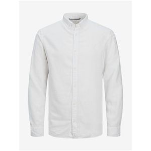 Bílá pánská košile Jack & Jones Maze - Pánské obraz