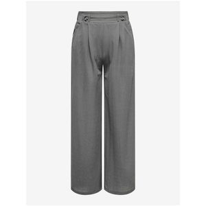Šedé dámské široké kalhoty JDY Birdie - Dámské obraz
