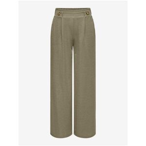 Khaki dámské široké kalhoty JDY Birdie - Dámské obraz