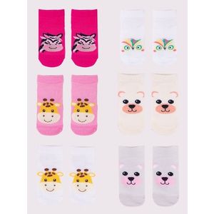 Yoclub Kids's Ankle Thin Socks Pattern Colours 6-Pack P2 obraz