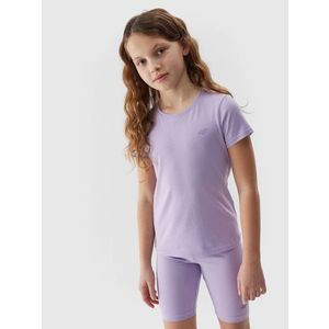 Dívčí hladké tričko 4F - fialové obraz