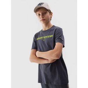 Chlapecké tričko s potiskem 4F - šedé obraz