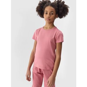 Dívčí hladké tričko 4F - růžové obraz