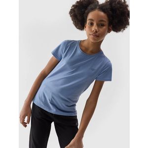Dívčí hladké tričko 4F - tmavě modré obraz