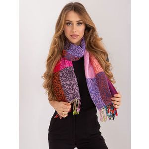Dámský barevný šátek s třásněmi obraz