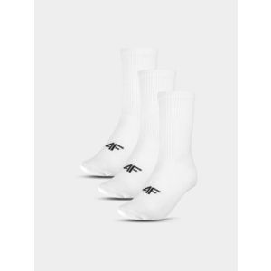 Pánské ponožky casual nad kotník (3pack) 4F - bílé obraz