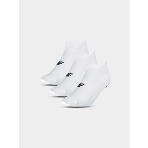 Pánské sportovní ponožky pod kotník (3pack) 4F - bílé obraz