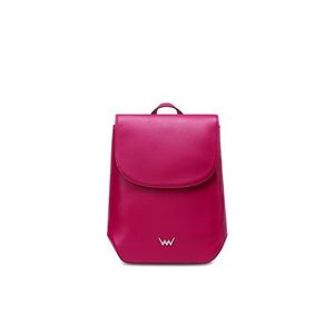 Tmavě růžový dámský kožený batoh Vuch Elmon obraz