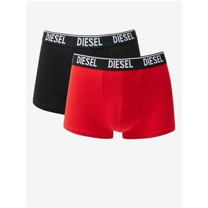 Sada dvou pánských boxerek v červené a černé barvě Diesel - Pánské obraz