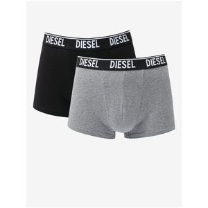 Sada dvou pánských boxerek v šedé a černé barvě Diesel - Pánské obraz