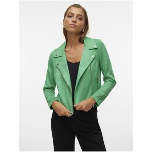 Zelená dámská bunda v semišové úpravě Vero Moda Jose - Dámské obraz