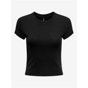 Černé dámské basic tričko ONLY Elina - Dámské obraz