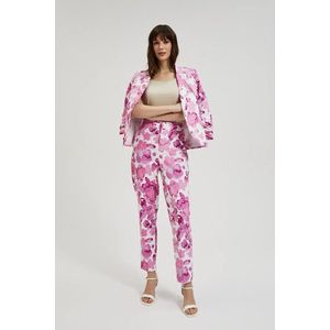 Dámské vzorované kalhoty MOODO - růžové obraz