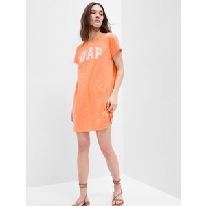 Oranžové dámské tričkové šaty GAP obraz