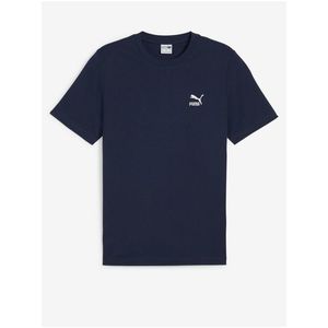 Tmavě modré pánské tričko Puma Classics Small Logo Tee - Pánské obraz