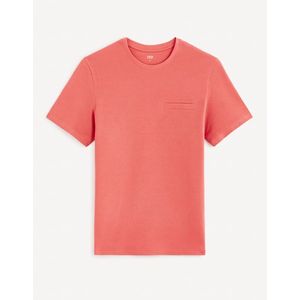 Růžové pánské bavlněné tričko Celio Gepopiff obraz