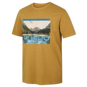 Pánské bavlněné triko HUSKY Tee Lake M mustard obraz
