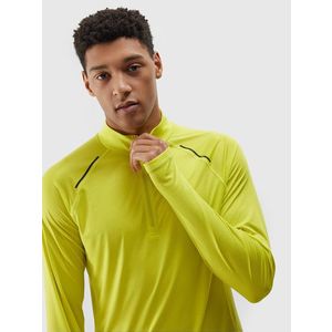 Pánské běžecké rychleschnoucí tričko s dlouhými rukávy 4F - zelené obraz