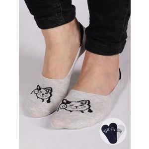 Yoclub Kids's Girls' Ankle No Show Boat Socks Patterns 3-Pack SKB-0135G-AA0H obraz