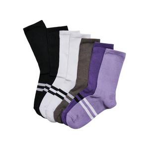 Ponožky s dvojitými proužky, 7 balení, vícebarevné obraz