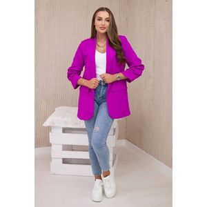Elegantní sako s klopami fialové obraz