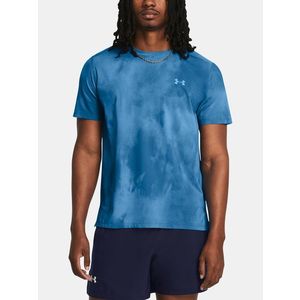 Modré pánské tričko Under Armour UA Launch Elite Wash SS obraz