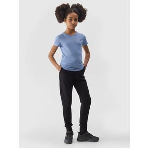 Dívčí tepláky typu jogger 4F - černé obraz