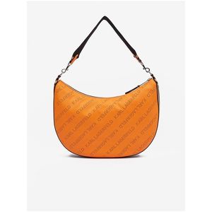 Oranžová dámská kabelka KARL LAGERFELD Moon MD Shoulderbag - Dámské obraz