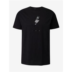 Černé pánské tričko KARL LAGERFELD - Pánské obraz