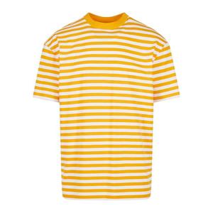 Pánské tričko Regular Stripe - bílé/žluté obraz