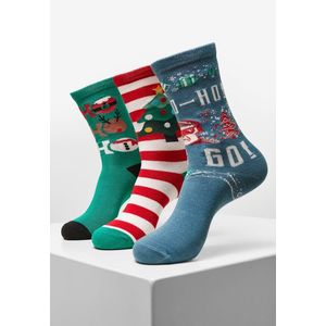 Ho Ho Ho vánoční ponožky 3-balení vícebarevné obraz