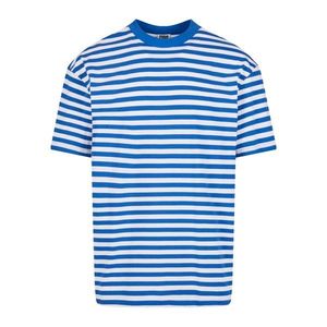 Pánské tričko Regular Stripe - bílé/královské modré obraz