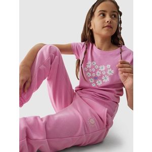 Dívčí tričko z organické bavlny 4F - růžové obraz