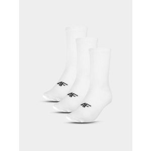 Dětské unisex ponožky 4F (3pack) - bílé obraz