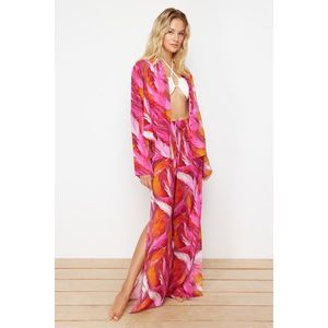 Trendyol Abstract Patterned Woven Shirt and Pants Suit obraz