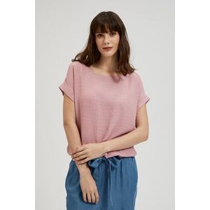 Dámské tričko MOODO - pudrová růžová obraz