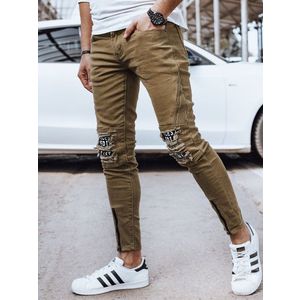 Pánské olivové džínové kalhoty Dstreet obraz