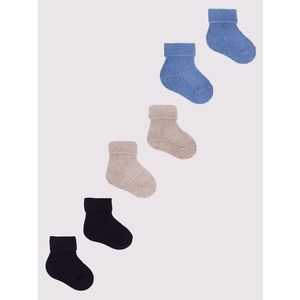 Yoclub Kids's Baby Boys' Turn Cuff Cotton Socks 3-Pack SKA-0009C-0000-002 obraz