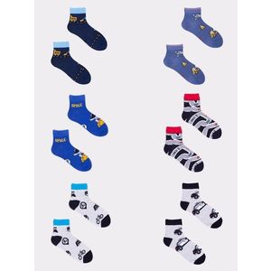 Yoclub Kids's Boys' Short Patterned Socks 6-Pack SKA-0024C-AA00-001 obraz