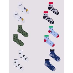 Yoclub Kids's Boys' Short Patterned Socks 6-Pack SKA-0024C-AA00-002 obraz