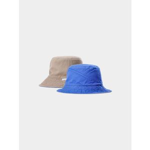 Pánský oboustranný bucket hat 4F - béžový/modrý obraz