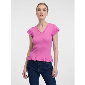 Orsay Růžové dámské tričko s krátkým rukávem - Dámské obraz