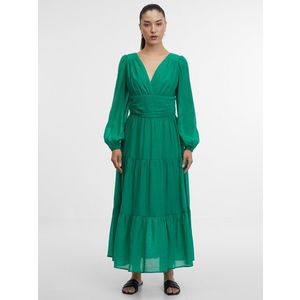 Orsay Zelené dámské maxi šaty - Dámské obraz