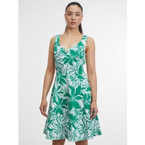 Orsay Zelené dámské vzorované šaty - Dámské obraz