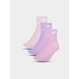 Dívčí ponožky casual nad kotník (3 Pack) 4F - multibarevné obraz